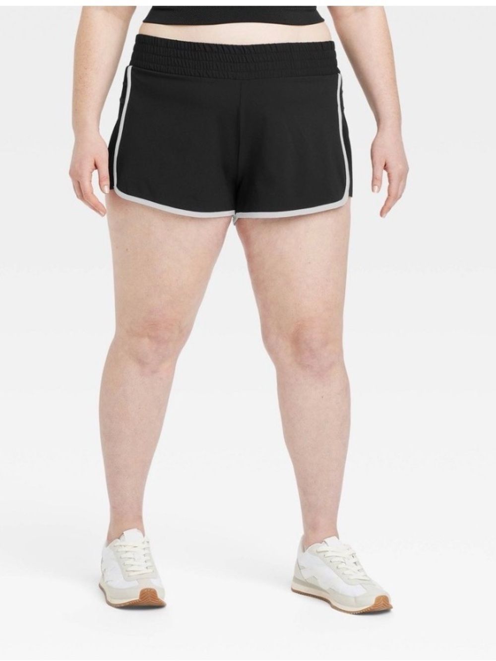 all in motion Black Athletic Shorts with White Trim
